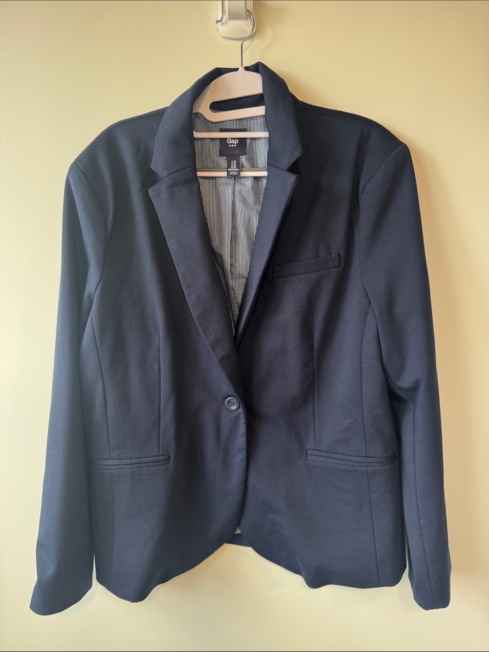 GAP Women's Dark Navy Tailored One-Button Blazer